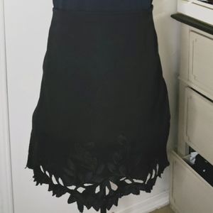 H&m black stretch skirt